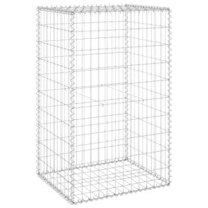 Kosz Gabionowy Ogrodzenie Płot Ściana Gabionowa Stal 60x50x100 cm Srebrny 874426 Kosz Gabionowy Ogrodzenie Płot Ściana Gabionowa Stal 60x50x100 cm Srebrny 874426