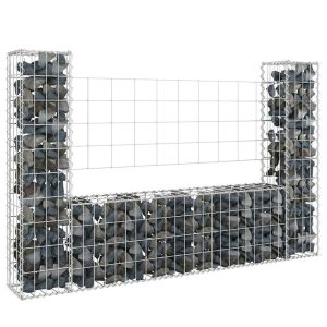 Kosz Gabionowy Ogrodzenie Płot Ściana Gabionowa Żelazo 140x20x100 cm 870980 Kosz Gabionowy Ogrodzenie Płot Ściana Gabionowa Żelazo 140x20x100 cm 870980