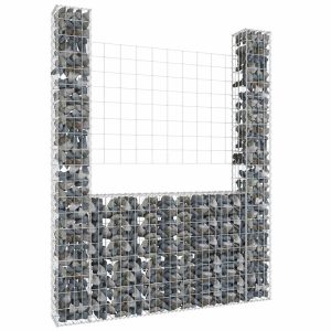 Kosz Gabionowy Ogrodzenie Płot Ściana Gabionowa Żelazo 140x20x200 cm 870954 Kosz Gabionowy Ogrodzenie Płot Ściana Gabionowa Żelazo 140x20x200 cm 870954