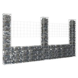 Kosz Gabionowy Ogrodzenie Płot Ściana Gabionowa Żelazo 260x20x150 cm 871067 Kosz Gabionowy Ogrodzenie Płot Ściana Gabionowa Żelazo 260x20x150 cm 871067