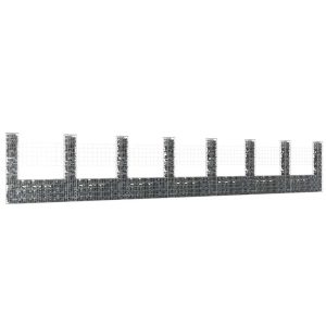 Kosz Gabionowy Ogrodzenie Płot Ściana Gabionowa Żelazo 860x20x150 cm 871037 Kosz Gabionowy Ogrodzenie Płot Ściana Gabionowa Żelazo 860x20x150 cm 871037