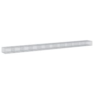 Kosz Gabionowy z Pokrywą Siatka Ogrodzenie Ścianka Stal 1100x100x50 cm 665036 Kosz Gabionowy z Pokrywą Siatka Ogrodzenie Ścianka Stal 1100x100x50 cm 665036