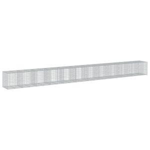 Kosz Gabionowy z Pokrywą Siatka Ogrodzenie Ścianka Stal 1150x100x100 cm 665003 Kosz Gabionowy z Pokrywą Siatka Ogrodzenie Ścianka Stal 1150x100x100 cm 665003