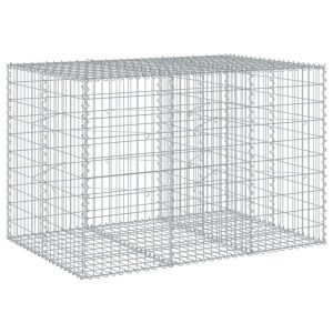 Kosz Gabionowy z Pokrywą Siatka Ogrodzenie Ścianka Stal 150x100x100 cm 664905 Kosz Gabionowy z Pokrywą Siatka Ogrodzenie Ścianka Stal 150x100x100 cm 664905