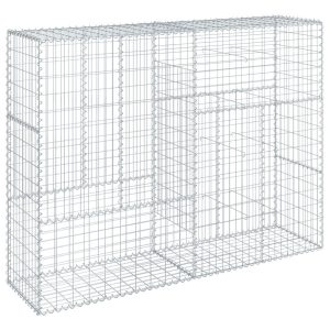 Kosz Gabionowy z Pokrywą Siatka Ogrodzenie Ścianka Stal 200x50x150 cm 663613 Kosz Gabionowy z Pokrywą Siatka Ogrodzenie Ścianka Stal 200x50x150 cm 663613