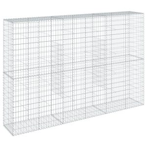 Kosz Gabionowy z Pokrywą Siatka Ogrodzenie Ścianka Stal 300x50x200 cm 663745 Kosz Gabionowy z Pokrywą Siatka Ogrodzenie Ścianka Stal 300x50x200 cm 663745