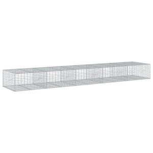 Kosz Gabionowy z Pokrywą Siatka Ogrodzenie Ścianka Stal 500x100x50 cm 663763 Kosz Gabionowy z Pokrywą Siatka Ogrodzenie Ścianka Stal 500x100x50 cm 663763