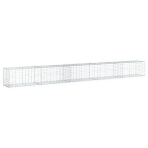 Kosz Gabionowy z Pokrywą Siatka Ogrodzenie Ścianka Stal 500x50x50 cm 663646 Kosz Gabionowy z Pokrywą Siatka Ogrodzenie Ścianka Stal 500x50x50 cm 663646
