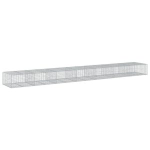 Kosz Gabionowy z Pokrywą Siatka Ogrodzenie Ścianka Stal 700x100x50 cm 665121 Kosz Gabionowy z Pokrywą Siatka Ogrodzenie Ścianka Stal 700x100x50 cm 665121