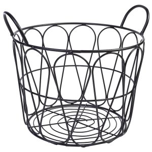 Kosz metalowy Nobo 30 cm czarny 45223