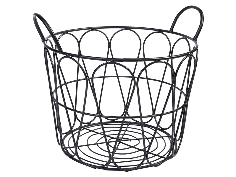 Kosz metalowy Nobo 30 cm czarny 45223