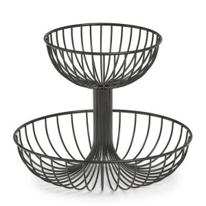 Kosz na owoce 2-poziomowy, Ø 32 x 26 cm, ZELLER 87379 Kosz na owoce 2-poziomowy, Ø 32 x 26 cm, ZELLER 87379