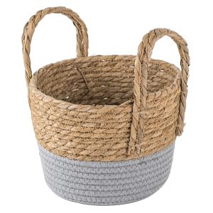 Kosz naturalny pleciony z uszami S 23 cm 49812