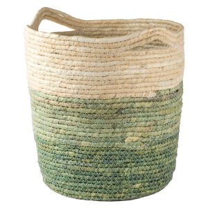 Kosz pleciony naturalny z uszami L 33 cm 49804 Kosz pleciony naturalny z uszami L 33 cm 49804