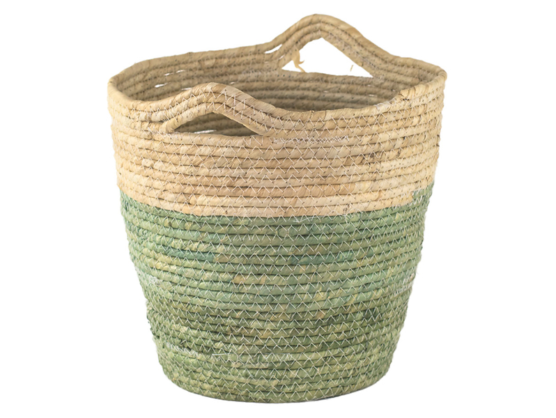 Kosz pleciony naturalny z uszami S 26 cm 49806