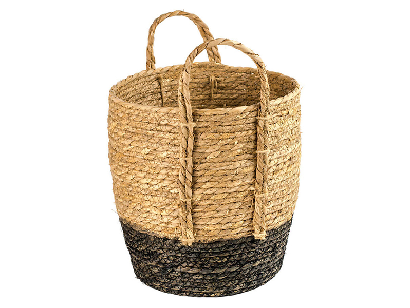 Kosz pleciony naturalny z uszami S 27 cm 49803
