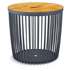 Kosz średni z pokrywą 38,6 cm czarny 47777 Kosz średni z pokrywą 38,6 cm czarny 47777