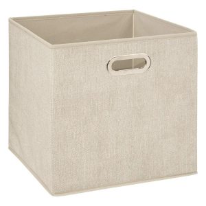 Kosz Tekstylny Beige Organizer do Przechowywania 764868 Kosz Tekstylny Beige Organizer do Przechowywania 764868