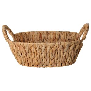 Kosz z uchwytami owalny 30×25 brązowy pleciony 991080 Kosz z uchwytami owalny 30×25 brązowy pleciony 991080