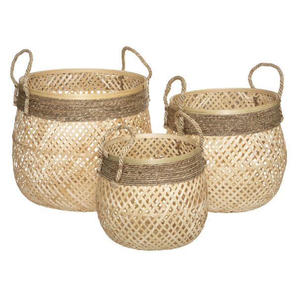 Kosze do przechowywania ROPE, plecionka, 3 sztuki 153274