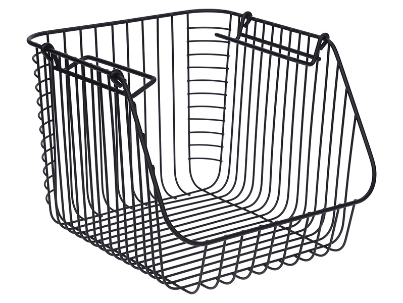 Koszyk metalowy 27x29 cm czarny 37626
