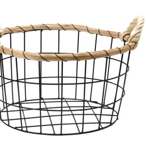 Koszyk metalowy 34,5 cm czarny 38155 Koszyk metalowy 34,5 cm czarny 38155