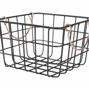 Koszyk metalowy Siro 18×18 cm czarny 15945 Koszyk metalowy Siro 18×18 cm czarny 15945