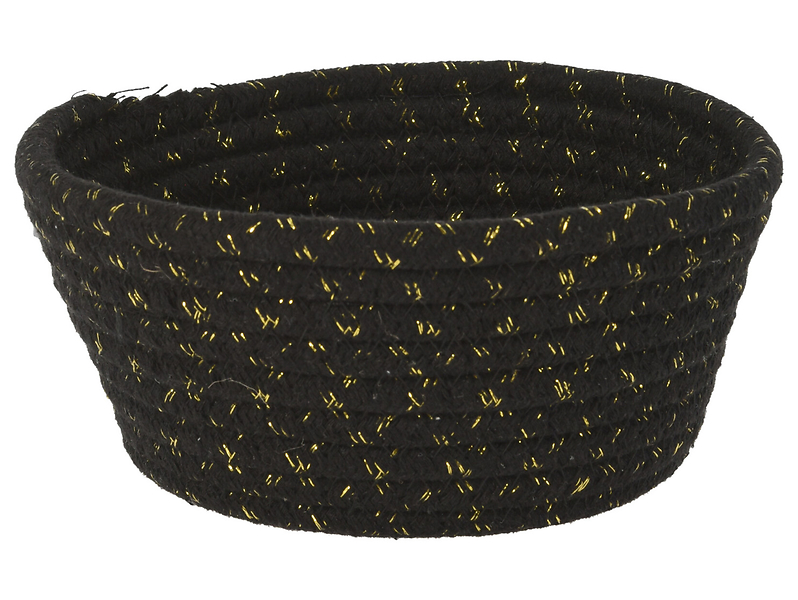 Koszyk Moonlight 18 cm czarno-złoty 743286