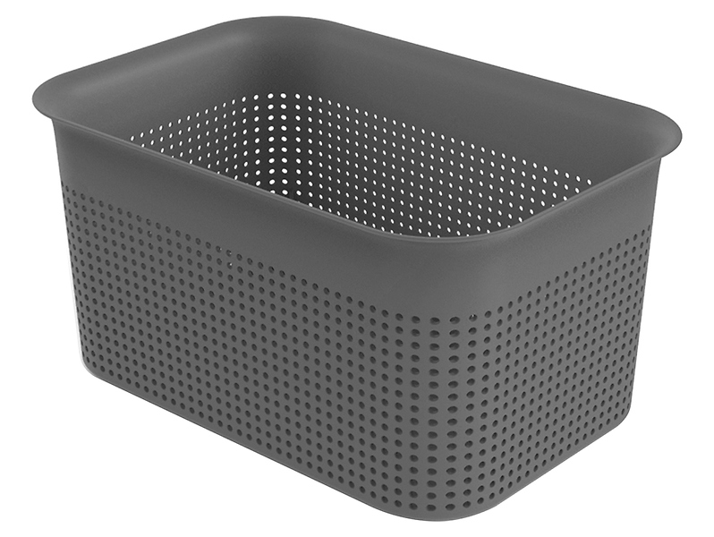Koszyk plastikowy Brisen 4,5 l szary 28380