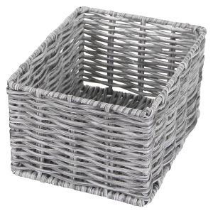 Koszyk plastikowy Madera 14×18 cm szary 15941 Koszyk plastikowy Madera 14×18 cm szary 15941