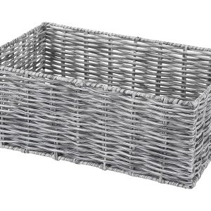 Koszyk plastikowy Madera 21×32 cm szary 15948 Koszyk plastikowy Madera 21×32 cm szary 15948