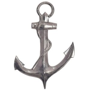 Kotwica 70 cm Srebrna Aluminiowa Dekoracja Maritim Metalowa Nowoczesna 678416 Kotwica 70 cm Srebrna Aluminiowa Dekoracja Maritim Metalowa Nowoczesna 678416