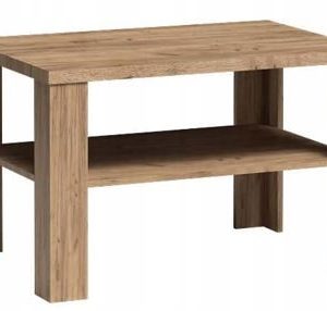 Kraft Złoty ława stolik z półką 90 cm ANTICA 755790 Kraft Złoty ława stolik z półką 90 cm ANTICA 755790