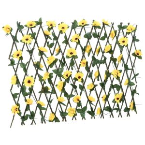Kratka Ogrodowa 5 Szt. Panel PVC 180×60 cm Żółty 870951 Kratka Ogrodowa 5 Szt. Panel PVC 180×60 cm Żółty 870951