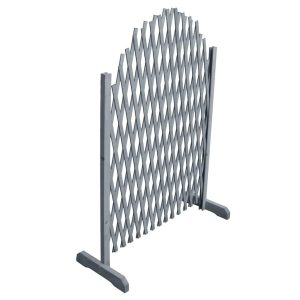 Kratka Ogrodowa Panel Drewno 1,8×1 m Szary 870994 Kratka Ogrodowa Panel Drewno 1,8×1 m Szary 870994