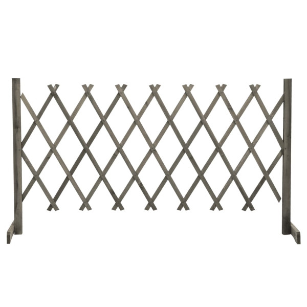 Kratka Ogrodowa Panel Drewno 150x80 cm Szary 870602