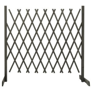 Kratka Ogrodowa Panel Drewno 180×100 cm Szary 870558 Kratka Ogrodowa Panel Drewno 180×100 cm Szary 870558
