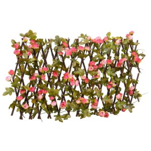 Kratka Ogrodowa Panel PVC 180×20 cm Różowy 871068 Kratka Ogrodowa Panel PVC 180×20 cm Różowy 871068