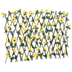 Kratka Ogrodowa Panel PVC 180×60 cm Żółty 870971 Kratka Ogrodowa Panel PVC 180×60 cm Żółty 870971