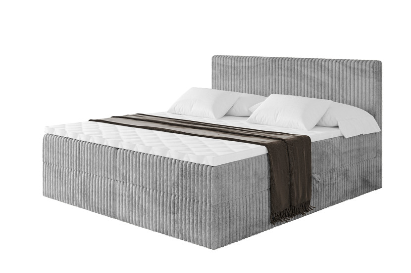 Łóżko kontynentalne z pojemnikiem i materacem H4 TOLO - 200x200cm 665694