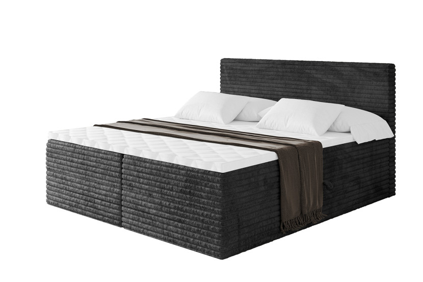 Łóżko kontynentalne z pojemnikiem i materacem H4 TOLO-v1 - 120x200cm 881554