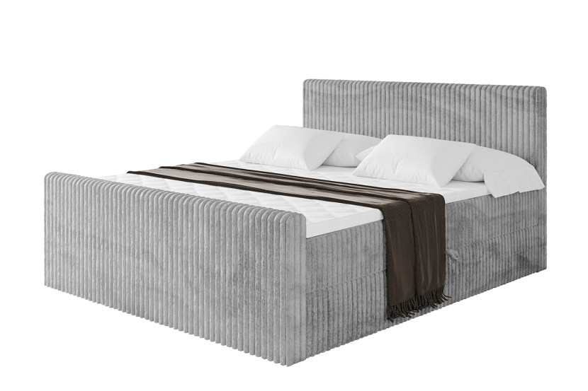 Łóżko kontynentalne z pojemnikiem i materacem H4 TOLO-Z - 160x200cm 664124