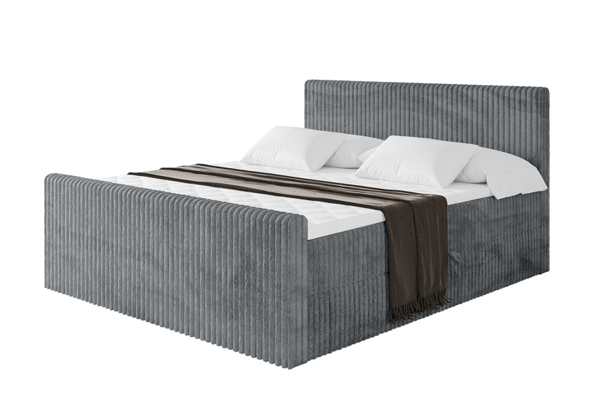 Łóżko kontynentalne z pojemnikiem i materacem H4 TOLO-Z - 180x200cm 664151