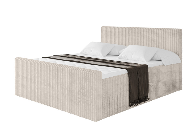 Łóżko kontynentalne z pojemnikiem i materacem H4 TOLO-Z - 180x200cm 664160