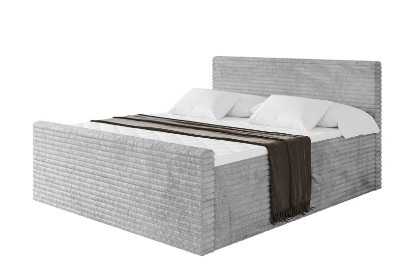 Łóżko kontynentalne z pojemnikiem i materacem H4 TOLO-Z-v1 - 160x200cm 881468
