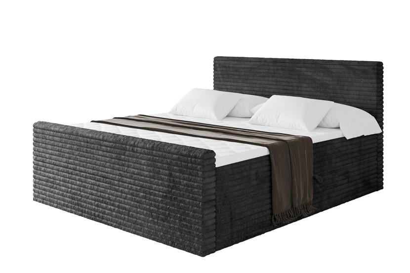 Łóżko kontynentalne z pojemnikiem i materacem H4 TOLO-Z-v1 - 160x200cm 881398