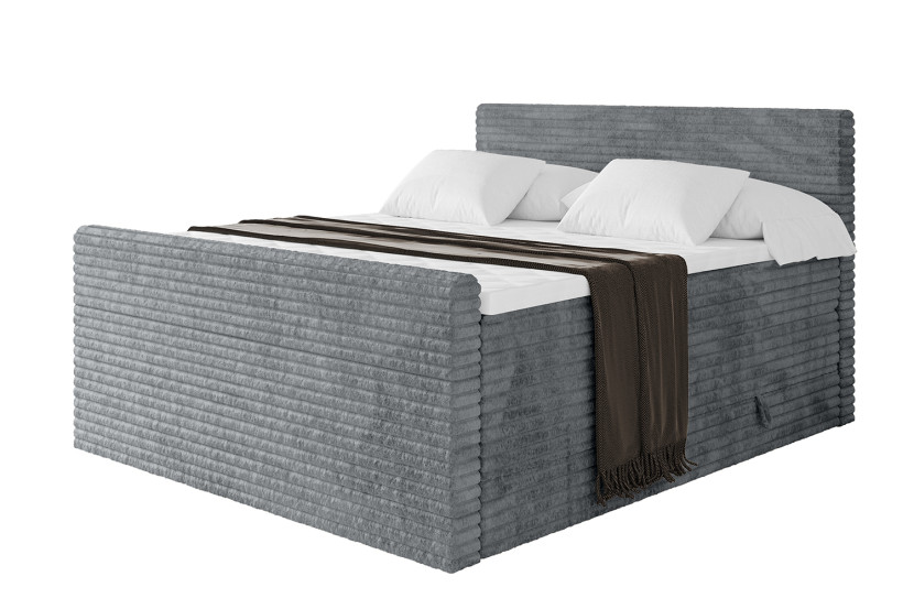 Łóżko kontynentalne z pojemnikiem i materacem TOLO-Z KING-v1 180x200cm 881465