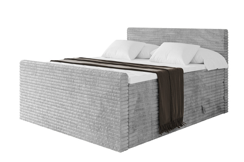 Łóżko kontynentalne z pojemnikiem i materacem TOLO-Z KING-v1 180x200cm 881532