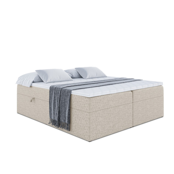Łóżko kontynentalne z pojemnikiem MARCE BW - 180x200 129579