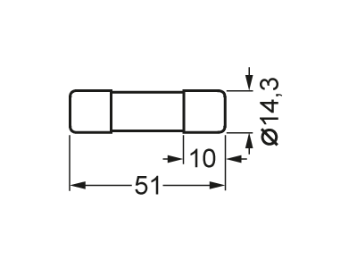 Bezpiecznik cylindryczny, 14×51 mm, 40 A, gR, Un AC: 690 V, Un DC: 440 V, SITOR | 3NC1440-0MK